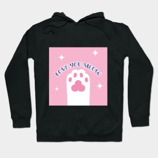 loves you meow Hoodie